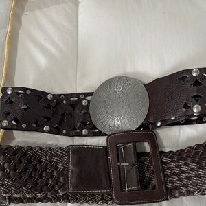 Women's Dark Brown Belts bundle